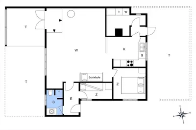 a house with a viewfourth floor plan at BL1496-Blokhus-Peder-Madsensvej-28 in Blokhus