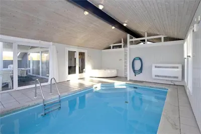 a large swimming pool in a house at BL406-Saltum-Graabakken-57 in Saltum