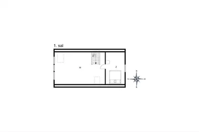 a floor plan of a small house at BL1580-Saltum-Kohlsvej-17 in Saltum