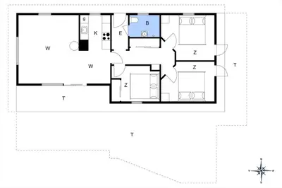 a house with a viewfourth floor plan at BL1585-Blokhus-Bregnehojvej-1 in Blokhus