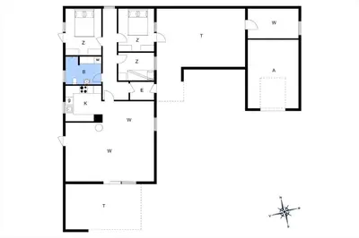 a floor plan of a house at BL1487-Saltum-Brune-Banke-7 in Saltum