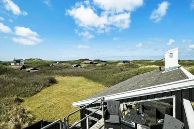 a view of the ocean from the roof of a house at BL1746-Saltum-Kalundborgvej-23 in Saltum