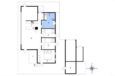 a house with a viewfloor plan at BL1746-Saltum-Kalundborgvej-23 in Saltum