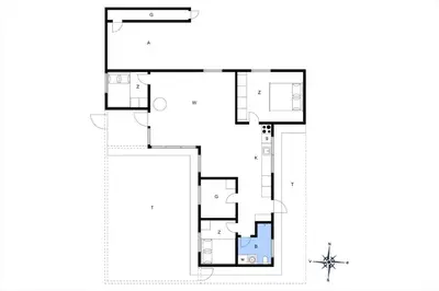 a floor plan of a house at BL1263-Saltum-Ornebjergvej-25 in Saltum