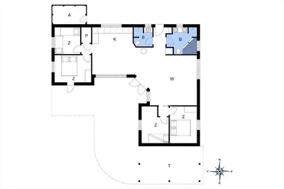 a floor plan of a house at BL1559-Saltum-Nordvestvej-25 in Saltum