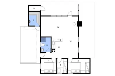 a floor plan of a house at BL1419-Saltum-Skanderborgvej-13 in Saltum