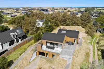 an aerial view of a house at BL1405-Blokhus-Sletten-12 in Blokhus