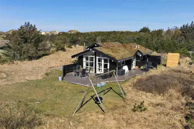 an overhead view of a house on a hill at BL418-Pandrup-Hunetorp-Klitvej-141 in Pandrup