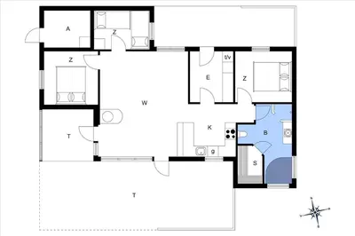 a floor plan of a house at BL1715-Saltum-Kvansletten-15 in Saltum