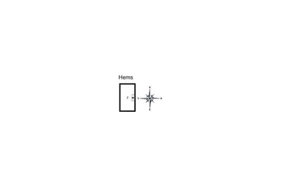 a diagram of a square with two asterisks at BL1696-Saltum-Kordalslien-9 in Saltum
