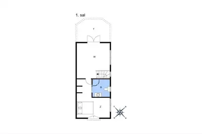 a floor plan of a house at BL1222-Blokhus-Strandvejen-13-B in Blokhus