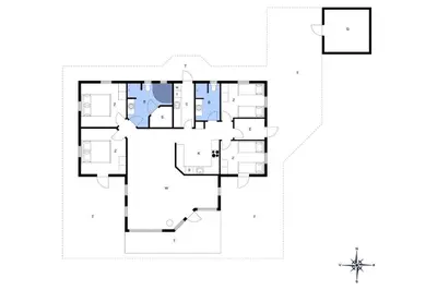 a floor plan of a house at BL451-Saltum-Trehoje-14 in Saltum
