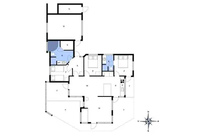 a floor plan of a house at BL842-Blokhus-Laerkevej-29 in Blokhus