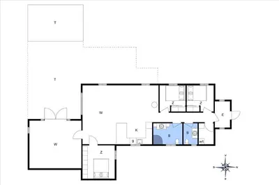 a floor plan of a house at BL1743-Pandrup-Rodhus-Skolevej-14 in Pandrup