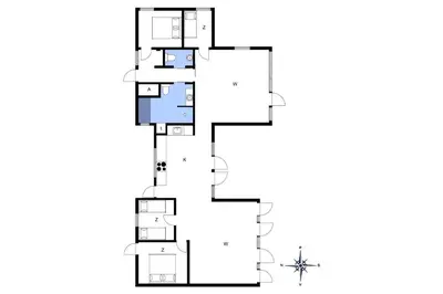 a floor plan of a house at BL1236-Pandrup-Kirkekrogen-5 in Pandrup