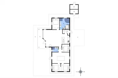 a floor plan of a house at BL1785-Blokhus-Jaegerensvej-18 in Blokhus