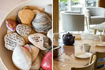 a bowl filled with lots of different types of bread at BL433-Blokhus-Raappenmark-8 in Blokhus