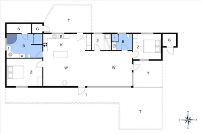 a house with a viewfloor plan at BL173-Blokhus-Bloksbjerg-88 in Blokhus