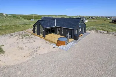 a rendering of a tiny house on the beach at 340-Harboore-Byskovvej-40 in Harboør