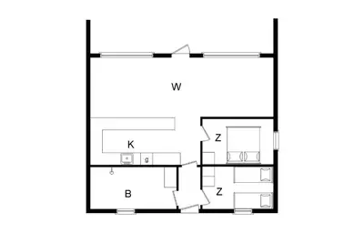 a floor plan of a house at 115-Harboore-Strandvejen-164 in Harboør