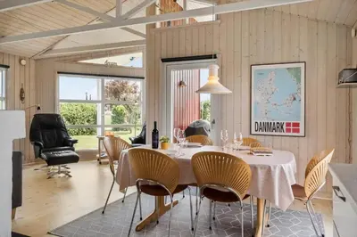 a dining room with a table and chairs at 600-Lemvig-Porsevej-115 in Lemvig