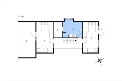 a house with a viewfloor plan at 289-Harboore-Strandvejen-179 in Harboør