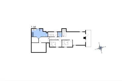 a house with a viewfourth floor plan at 181-Harboore-Vejlby-Klit-78 in Harboør