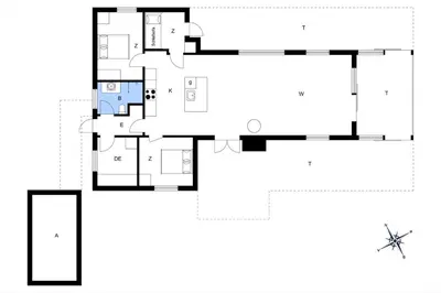 a house in the woodsfloor plan at G319-Lemvig-Violvej-19 in Lemvig