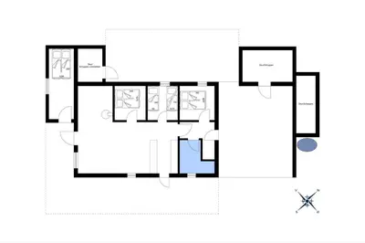 a floor plan of a house at 281-Harboore-Vejlby-Klit-27 in Harboør