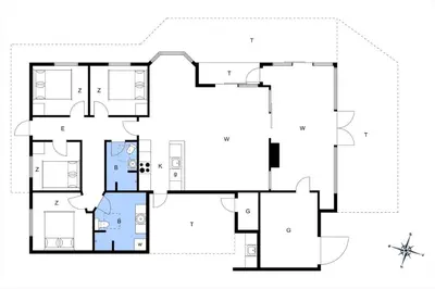 a floor plan of a house at 605-Lemvig-Gjelleroddevej-65 in Lemvig