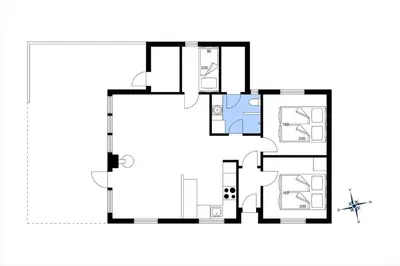 a floor plan of a house at 212-Harboore-Neerlandiavej-62 in Harboør