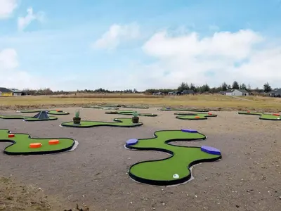 a bunch of green controllers in a field at 6 person holiday home in Brovst-By Traum in Brovst