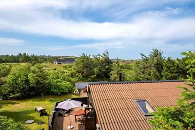an overhead view of a house with a roof at BL1112-Saltum-Graabakken-26 in Saltum