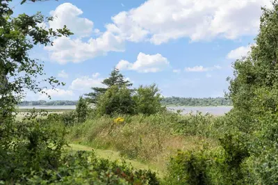 a field of grass and weeds with a body of water at LF10213-Thyholm-Haervej-9-B in Thyholm
