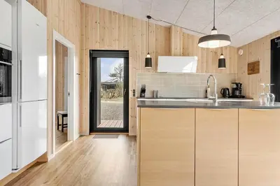 a kitchen with a sink and a counter top at LF112-Vestervig-Ingeborgs-Alle-12 in Vestervig