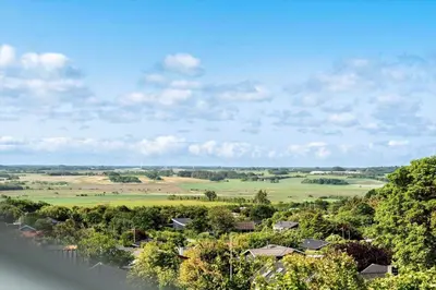 a view of a river with trees and houses at LF11111-Struer-Granvej-11 in Struer