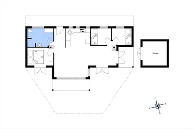 a floor plan of a house at LF10307-Hurup-Thy-Traelobervej-7 in Sønder Ydby