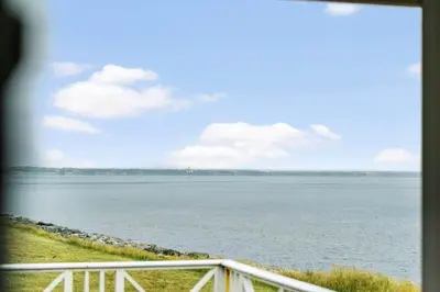 a view of a large body of water from a window at LF12183-Vinderup-Avej-28 in Vinderup