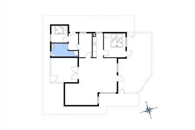 a floor plan of a house at LF0027-Thyholm-Sondbjerg-Strandvej-27 in Thyholm