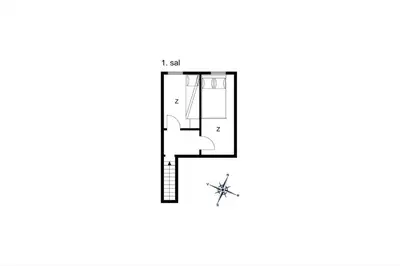 a floor plan of a house with a spider at JB181-Brovst-Strandvejen-150-Lejl-142 in Brovst