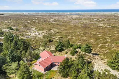 an aerial view of a house in a field at JB290-Fjerritslev-Mollebosletten-41 in Fjerritslev