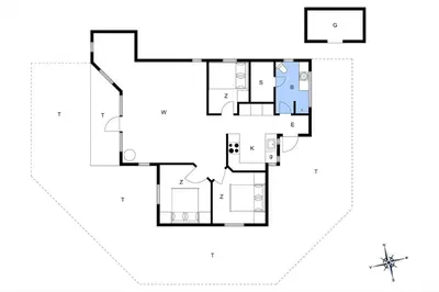 a floor plan of a house at JB185-Fjerritslev-Poppelvej-26 in Fjerritslev