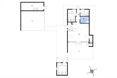 a floor plan of a house at JB273-Fjerritslev-Hasselvej-39 in Fjerritslev