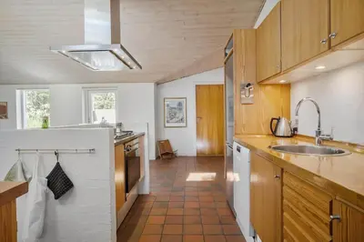 a kitchen with a sink and a counter top at JB640-Fjerritslev-Bjerregardsboulevarden-8 in Fjerritslev