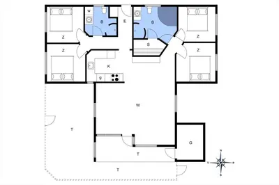 a floor plan of a house at JB223-Brovst-Kronvildtvej-18 in Brovst