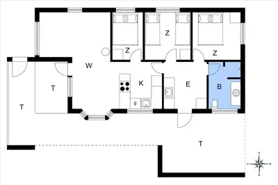 a floor plan of a house at JB166-Fjerritslev-Egevej-26 in Fjerritslev