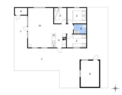 a house with a viewfourth floor plan at JB115-Fjerritslev-Blabaerstien-9 in Fjerritslev