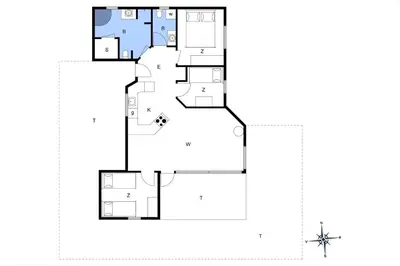 a floor plan of a house at JB188-Fjerritslev-Kollerup-Klitvej-163 in Fjerritslev