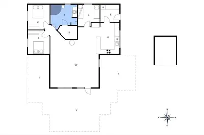 a floor plan of a house at JB198-Fjerritslev-Tyttebaerstien-40 in Fjerritslev