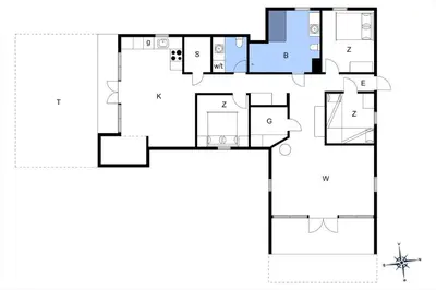 a floor plan of a house at JB361-Fjerritslev-Lyngbjergvej-58 in Fjerritslev